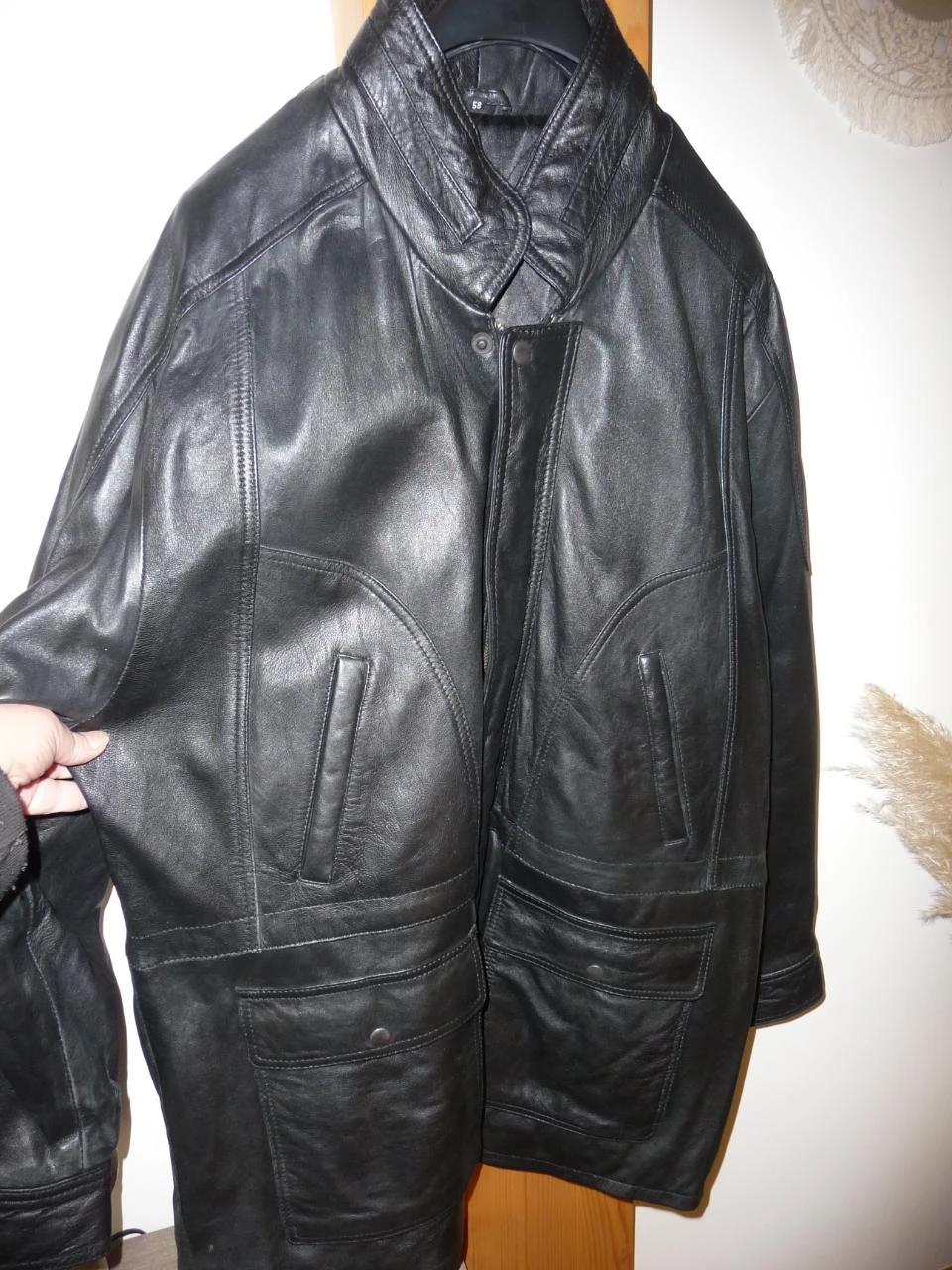 3/4 length leather jacket/blouson – photo 3